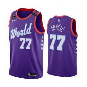 Canotte Uomo Dallas Mavericks Luka Doncic 77 Nike 2020 Rising Star Swingman